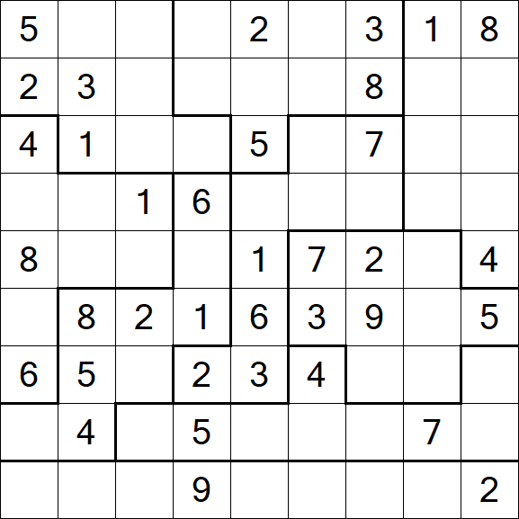 Jigsaw Sudoku - Medio