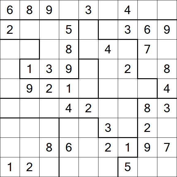 Jigsaw Sudoku - Medio
