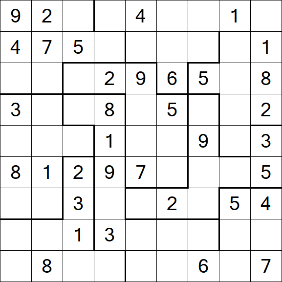 Jigsaw Sudoku - Medio