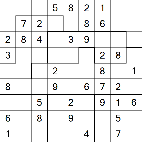 Jigsaw Sudoku - Medio