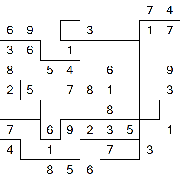 Jigsaw Sudoku - Medio