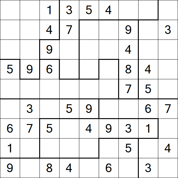 Jigsaw Sudoku - Medio