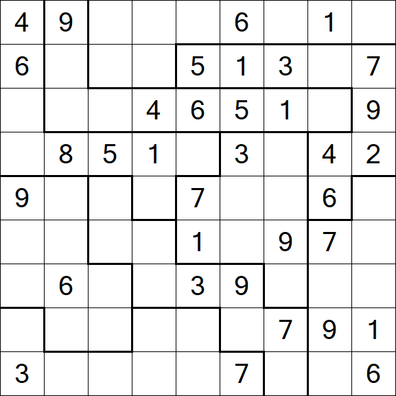 Jigsaw Sudoku - Medio