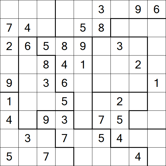 Jigsaw Sudoku - Medio