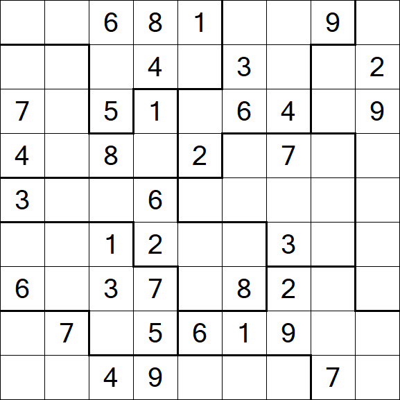 Jigsaw Sudoku - Medio