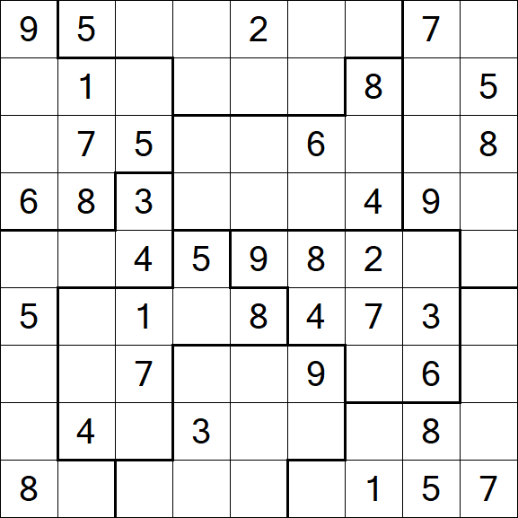 Jigsaw Sudoku - Medio