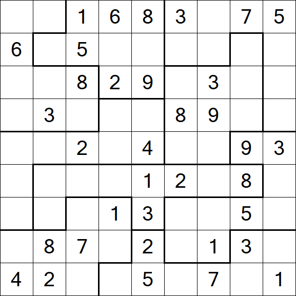 Jigsaw Sudoku - Medio