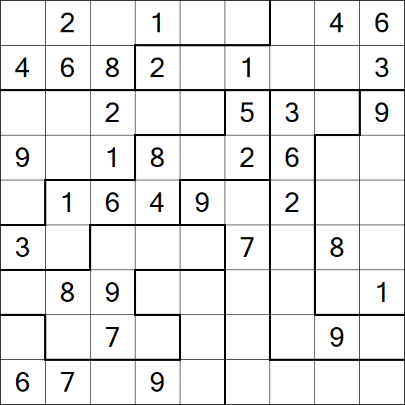 Jigsaw Sudoku - Medio