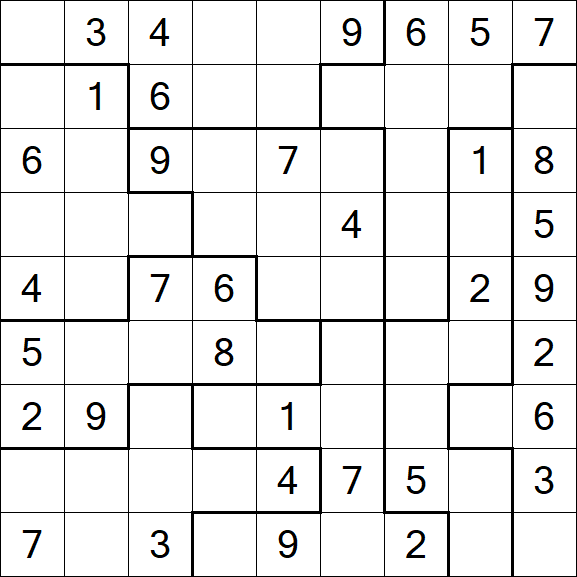 Jigsaw Sudoku - Medio
