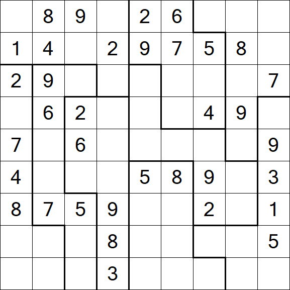 Jigsaw Sudoku - Medio
