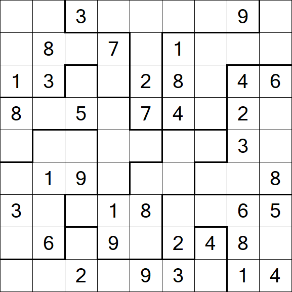 Jigsaw Sudoku - Medio