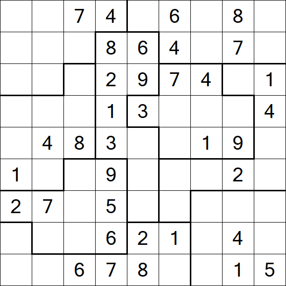 Jigsaw Sudoku - Medio