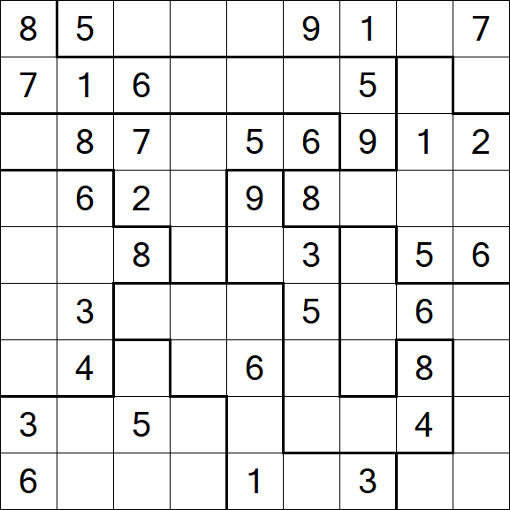 Jigsaw Sudoku - Medio