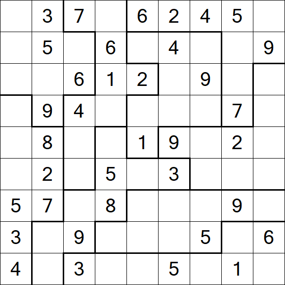 Jigsaw Sudoku - Medio