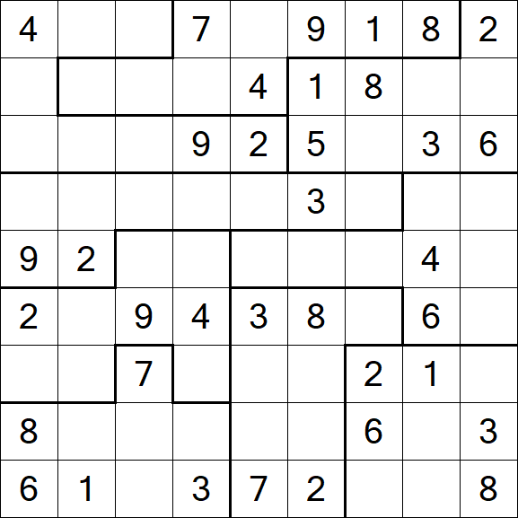 Jigsaw Sudoku - Medio