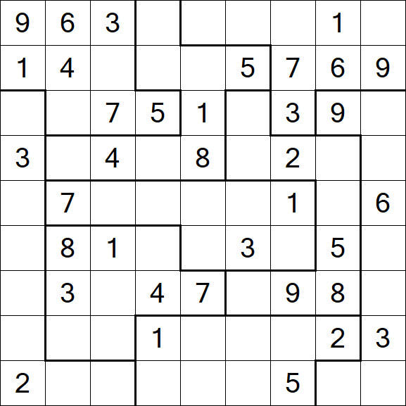 Jigsaw Sudoku - Medio