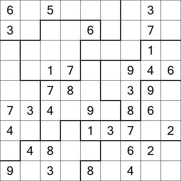 Jigsaw Sudoku - Medio