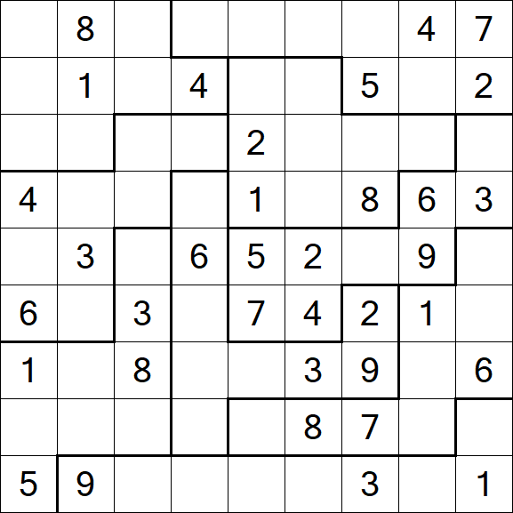Jigsaw Sudoku - Moyen