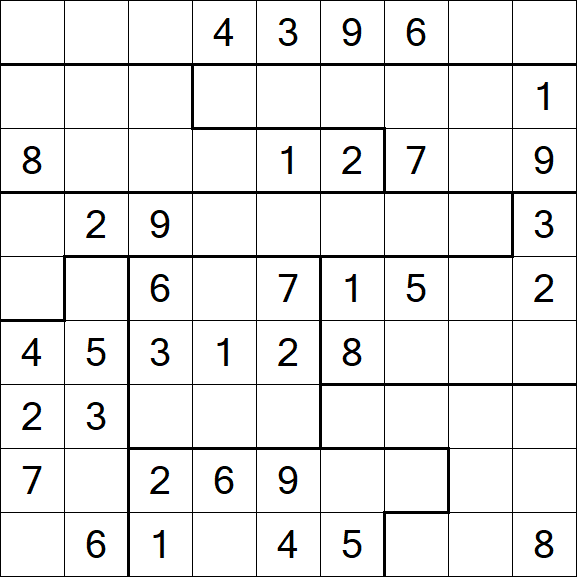 Jigsaw Sudoku - Moyen