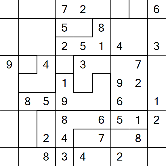 Jigsaw Sudoku - Moyen