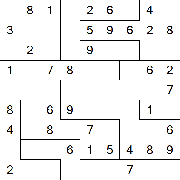 Jigsaw Sudoku - Medium