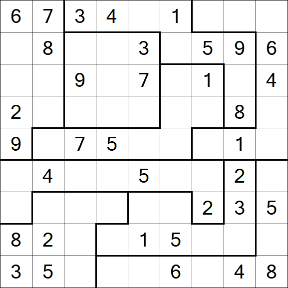 Jigsaw Sudoku - Moyen