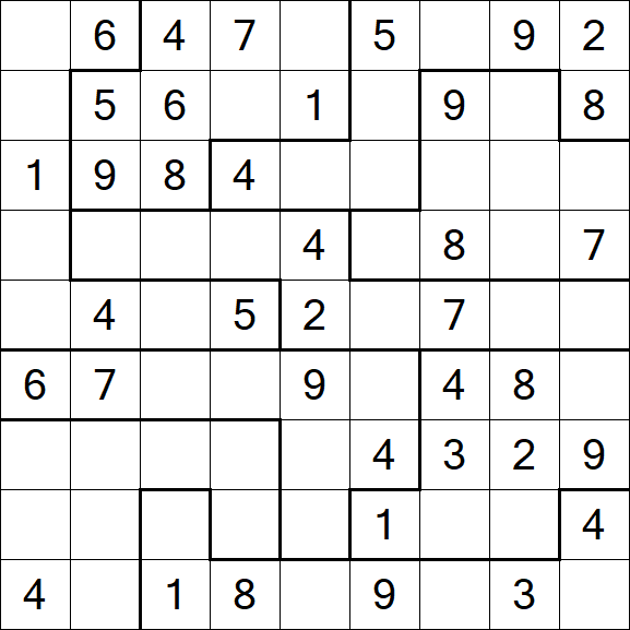 Jigsaw Sudoku - Moyen