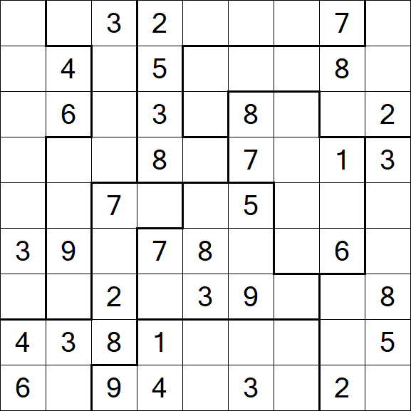 Jigsaw Sudoku - Moyen