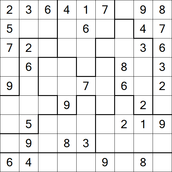 Jigsaw Sudoku - Moyen
