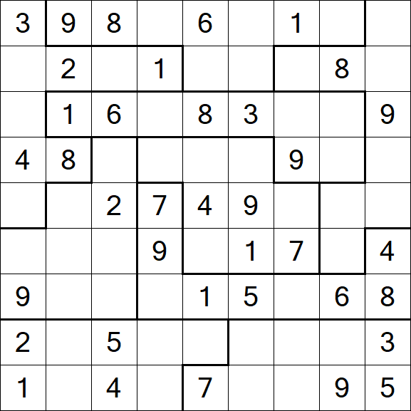 Jigsaw Sudoku - Moyen
