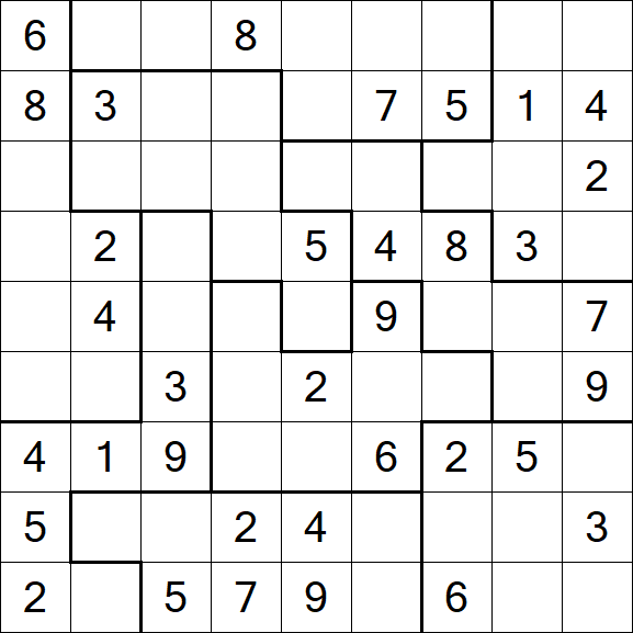 Jigsaw Sudoku - Moyen