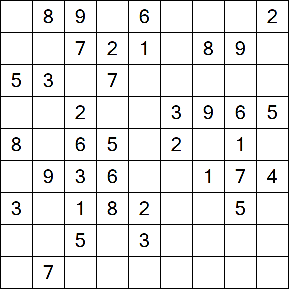 Jigsaw Sudoku - Moyen