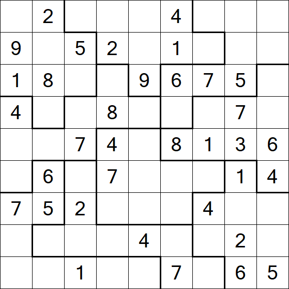 Jigsaw Sudoku - Moyen