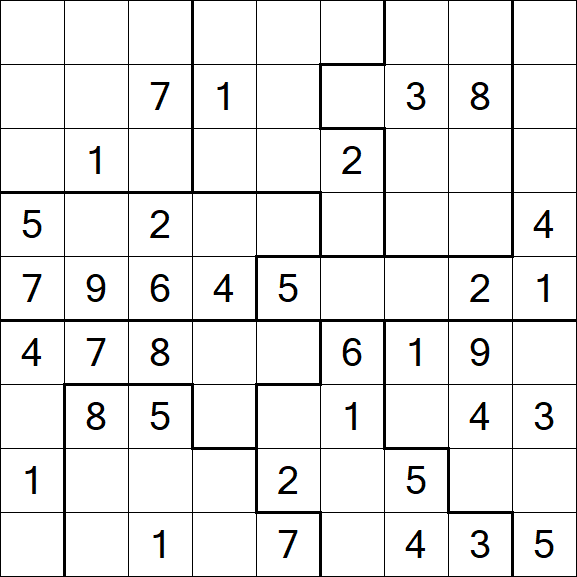 Jigsaw Sudoku - Moyen