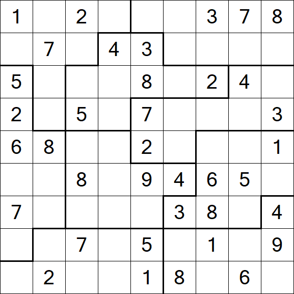Jigsaw Sudoku - Moyen