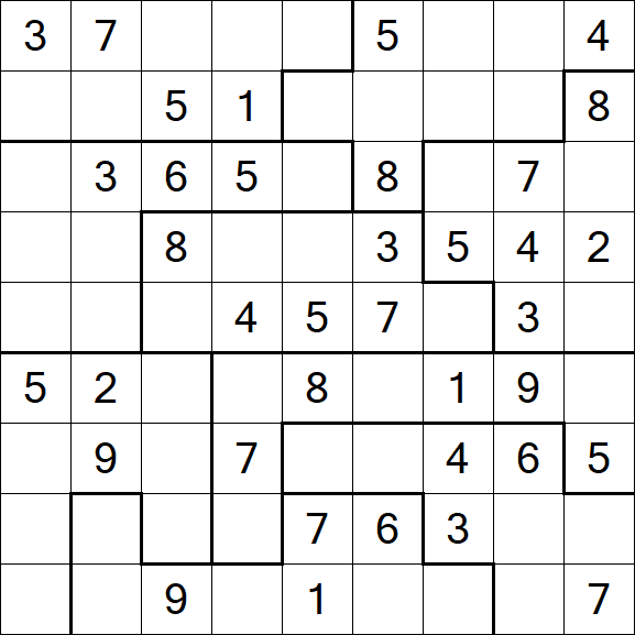Jigsaw Sudoku - Moyen