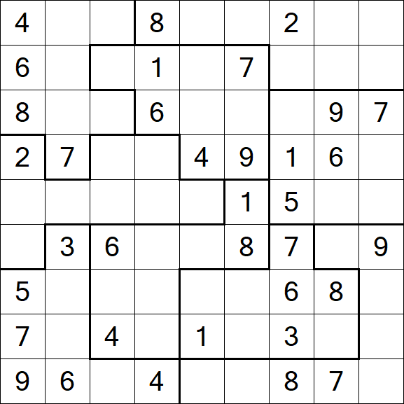 Jigsaw Sudoku - Moyen