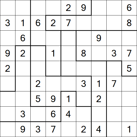 Jigsaw Sudoku - Moyen