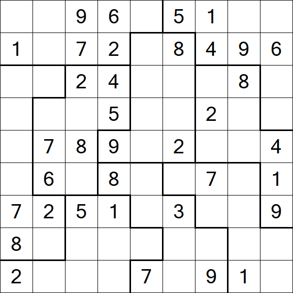 Jigsaw Sudoku - Moyen
