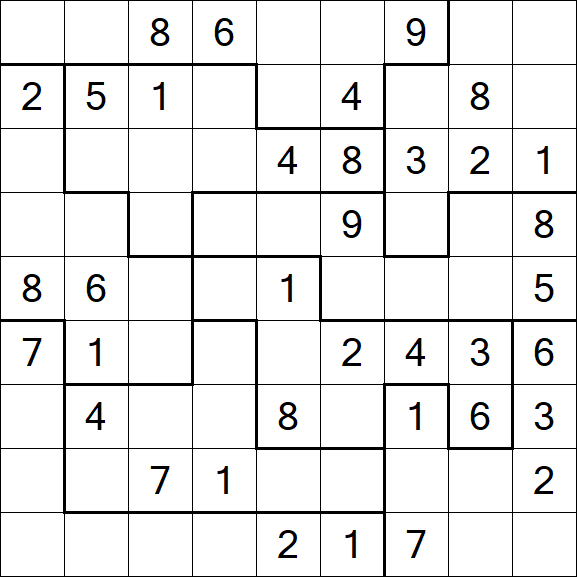 Jigsaw Sudoku - Moyen