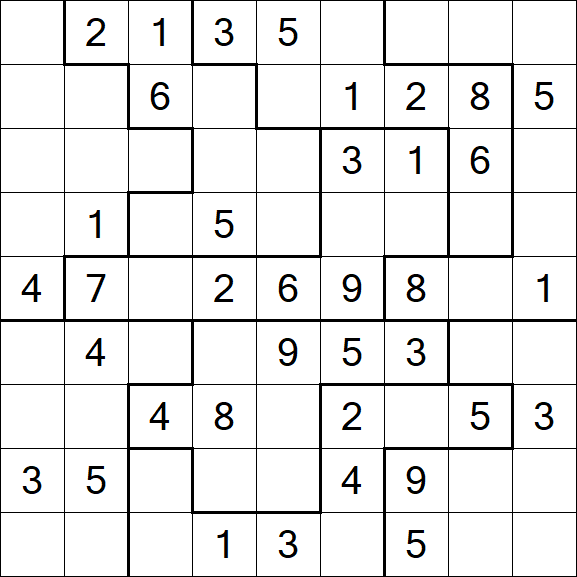 Jigsaw Sudoku - Moyen