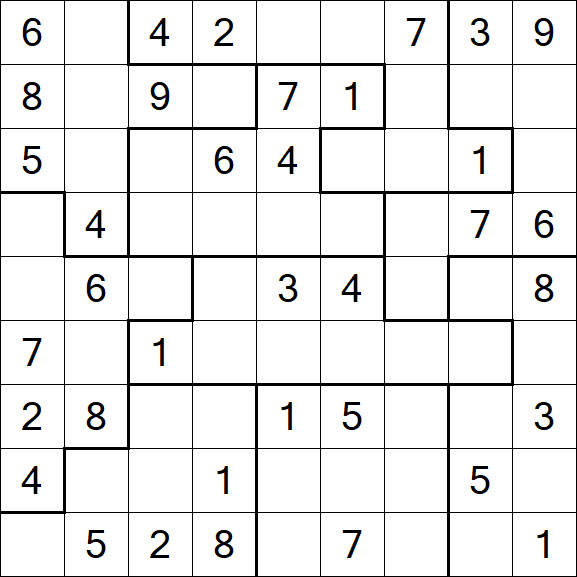 Jigsaw Sudoku - Moyen