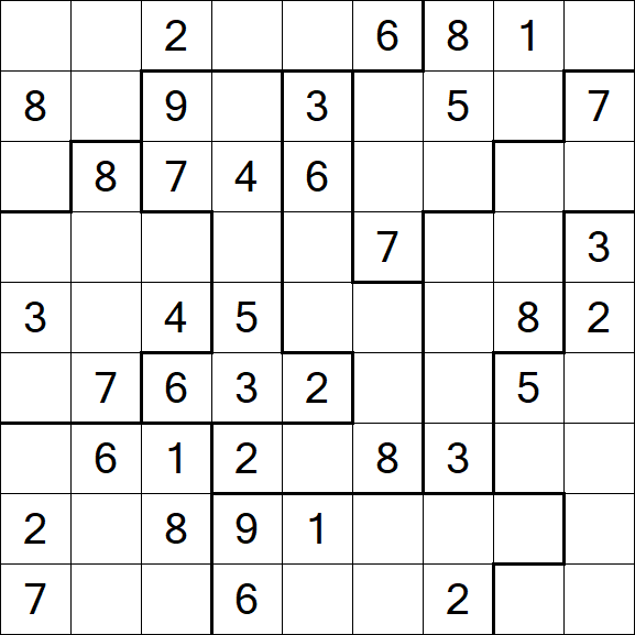 Jigsaw Sudoku - Moyen