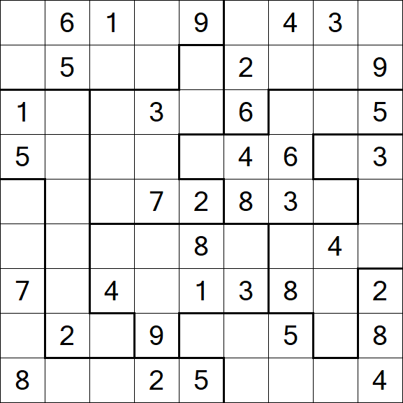 Jigsaw Sudoku - Moyen