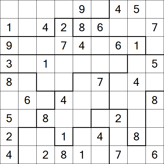 Jigsaw Sudoku - Moyen