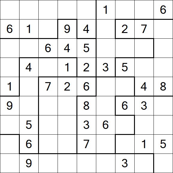 Jigsaw Sudoku - Moyen
