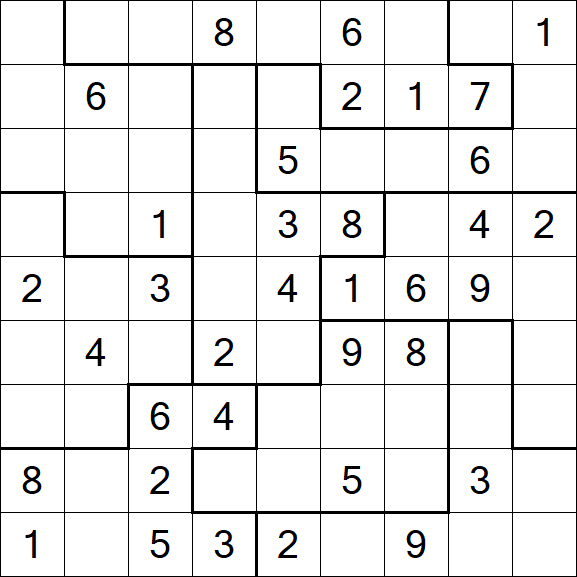 Jigsaw Sudoku - Moyen