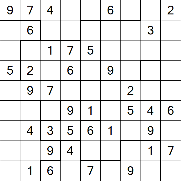 Jigsaw Sudoku - Moyen