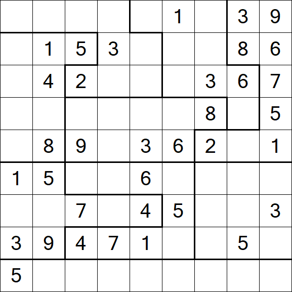 Jigsaw Sudoku - Moyen