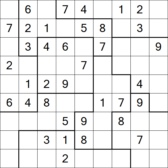 Jigsaw Sudoku - Moyen